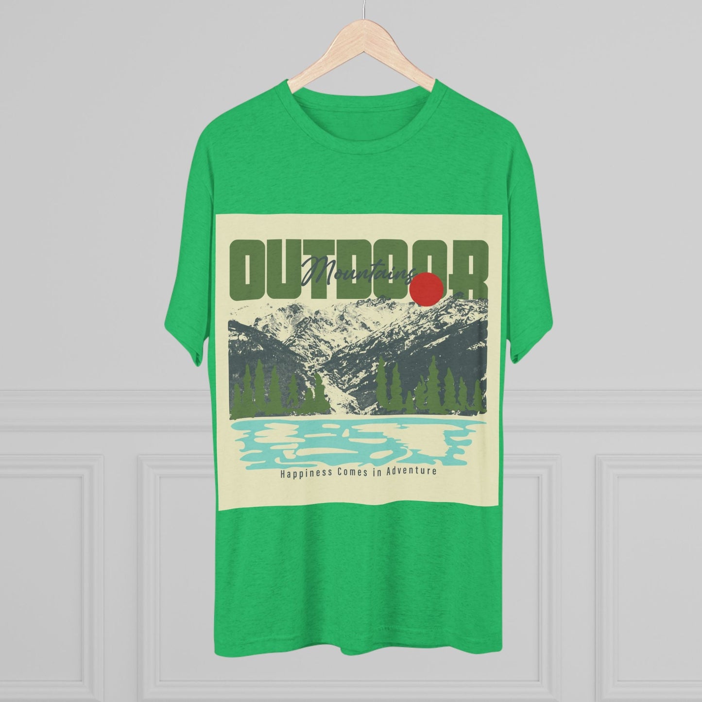 Outdoor Adventure Tee, Unisex Tri - Blend Crew Shirt, Perfect Gift for Nature Lovers, Hiking Enthusiasts, Travel Souvenir, Eco - Friendly [...] - MaisonThreadory