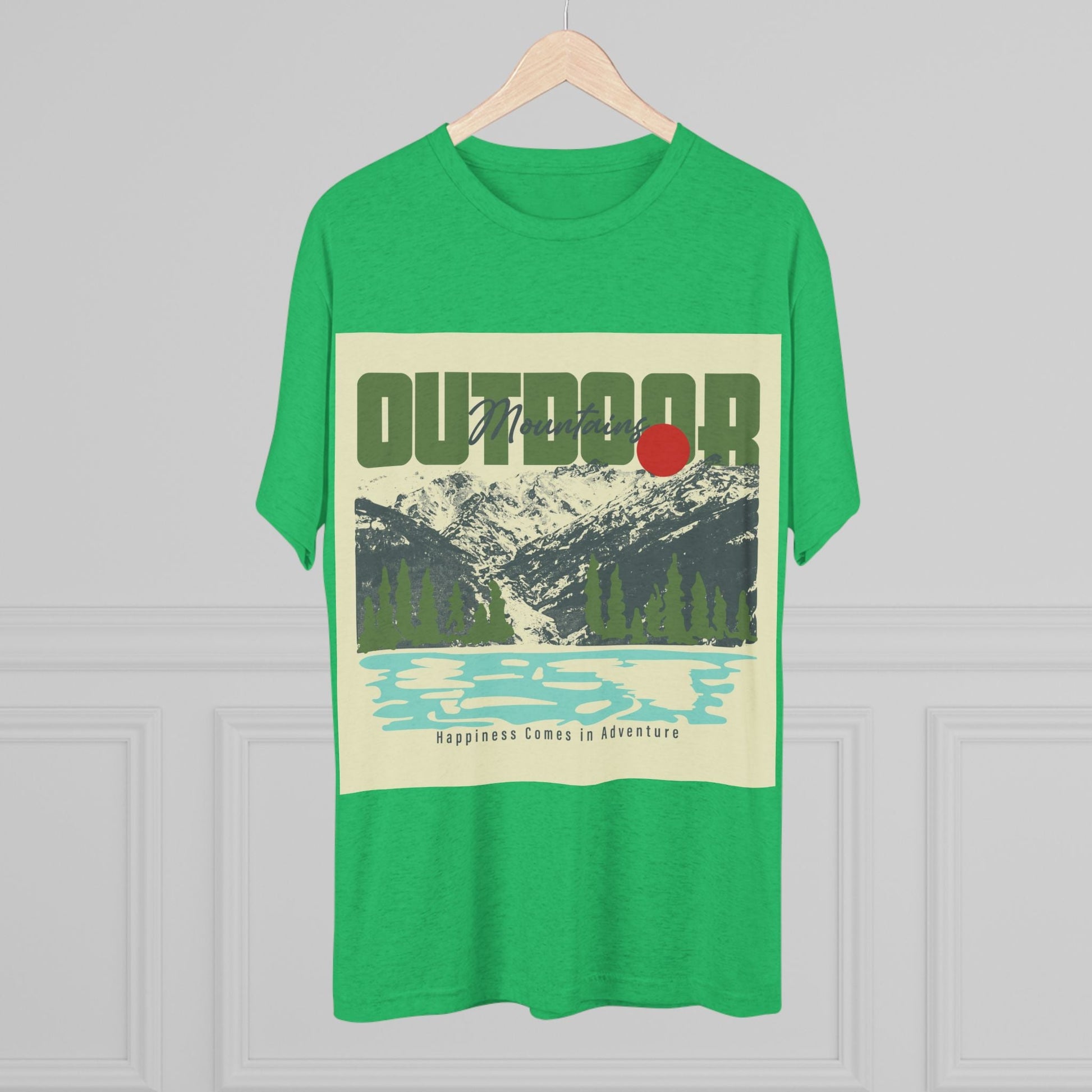 Outdoor Adventure Tee, Unisex Tri - Blend Crew Shirt, Perfect Gift for Nature Lovers, Hiking Enthusiasts, Travel Souvenir, Eco - Friendly [...] - MaisonThreadory