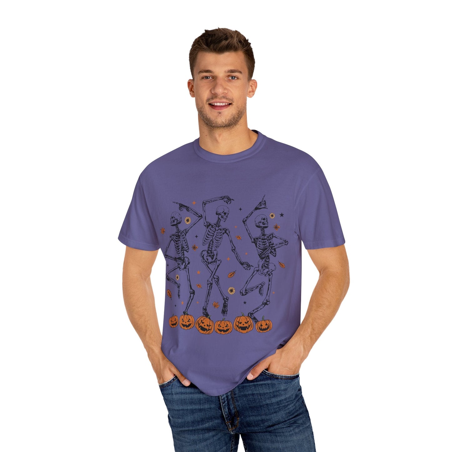 Spooky Skeleton Dance T-Shirt | Halloween, Fall Fashion, Unisex Tee, Graphic Shirt, Casual Wear - MaisonThreadory