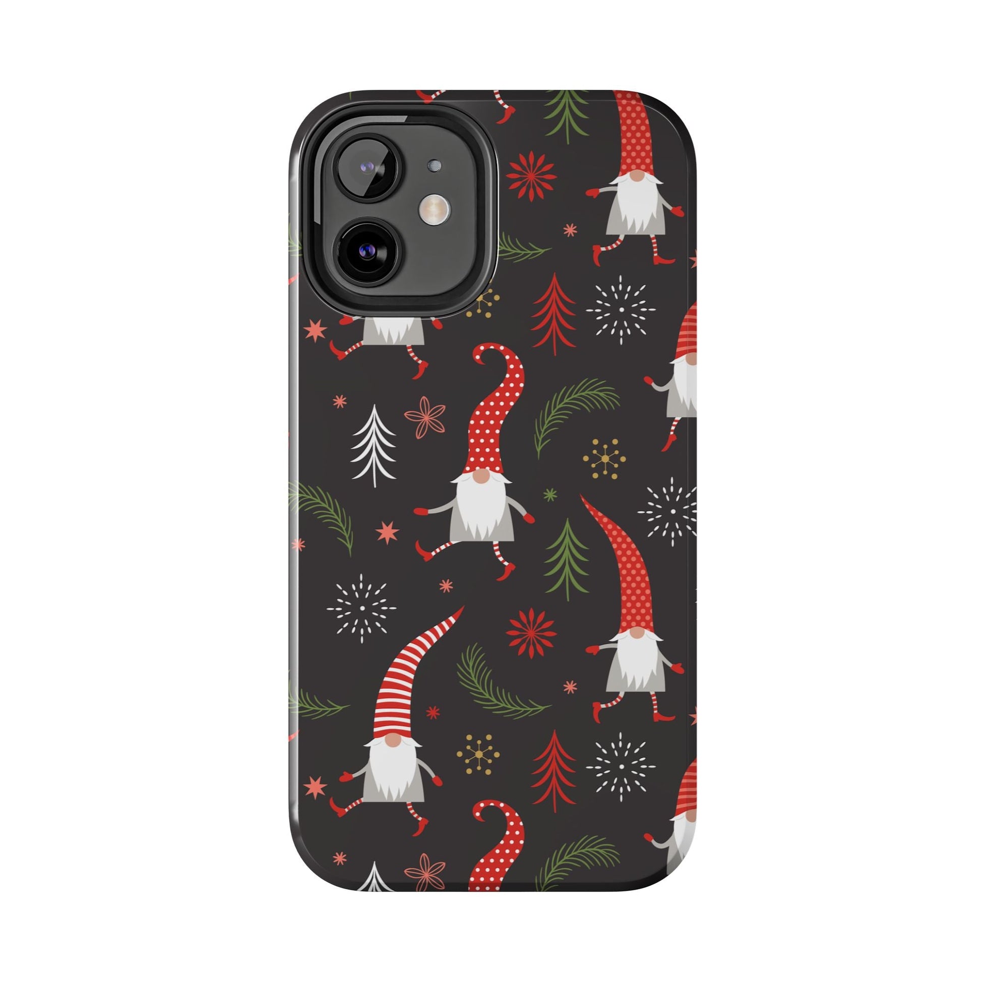 Gnomes & Holiday Cheer Tough Phone Cases, Cute Phone Accessories, Holiday Gift, Gnome Phone Cover, Festive Phone Protection, Winter Decor - MaisonThreadory