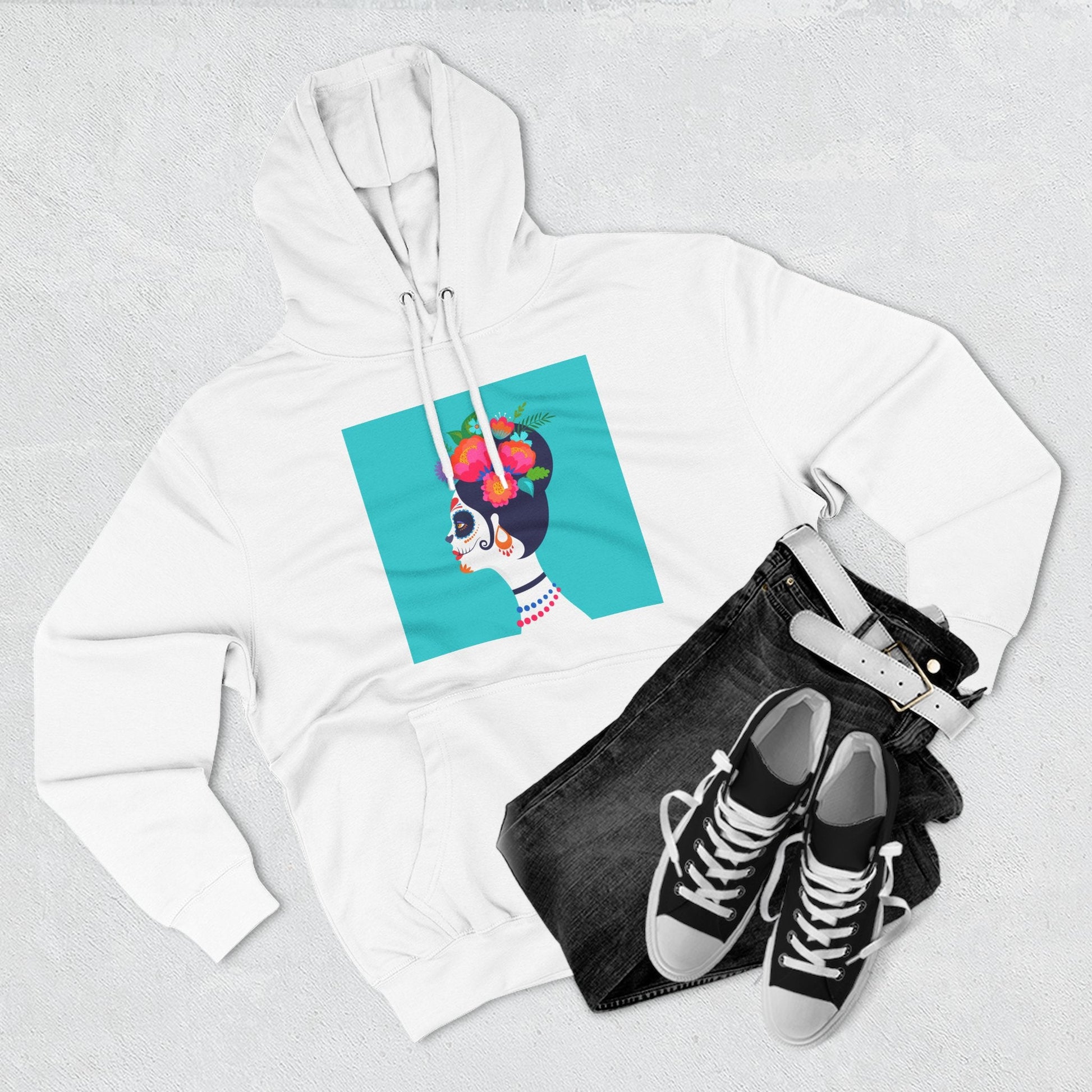 Three - Panel Fleece Hoodie - MaisonThreadory