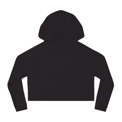 Chic Women's Cropped Hooded Sweatshirt, Trendy Fashion, Perfect for Casual Outings, Summer Nights, Gift for Her, Stylish Layering - MaisonThreadory