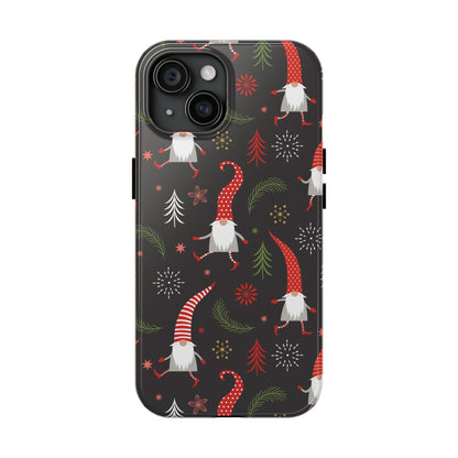 Gnomes & Holiday Cheer Tough Phone Cases, Cute Phone Accessories, Holiday Gift, Gnome Phone Cover, Festive Phone Protection, Winter Decor - MaisonThreadory