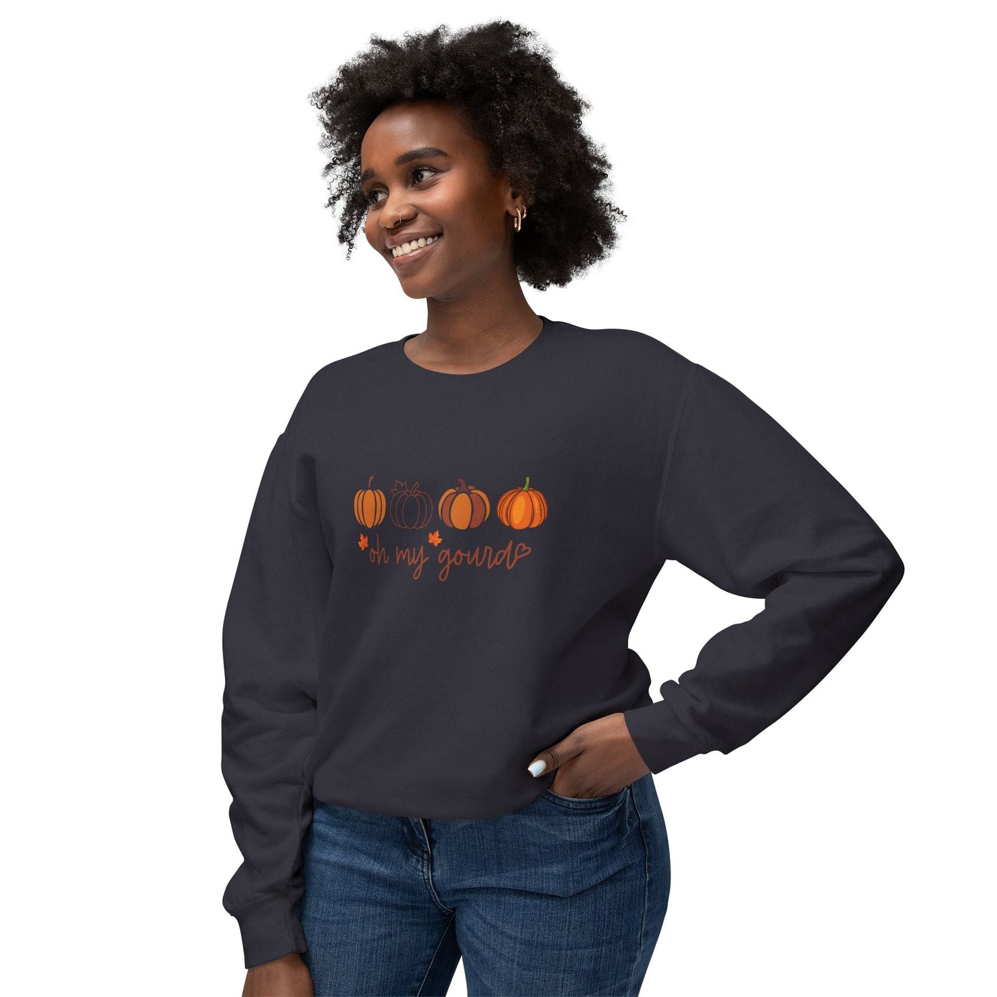 Fall Pumpkin Sweatshirt, Cozy Crewneck Sweater, Perfect for Autumn, Halloween, Thanksgiving Gift, Unisex Casual Fashion - MaisonThreadory