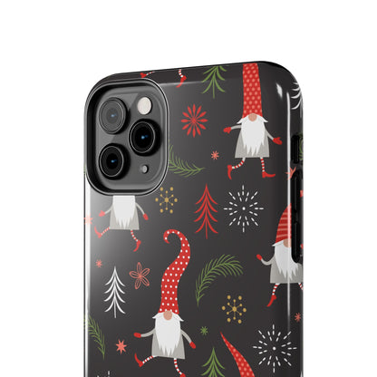 Gnomes & Holiday Cheer Tough Phone Cases, Cute Phone Accessories, Holiday Gift, Gnome Phone Cover, Festive Phone Protection, Winter Decor - MaisonThreadory