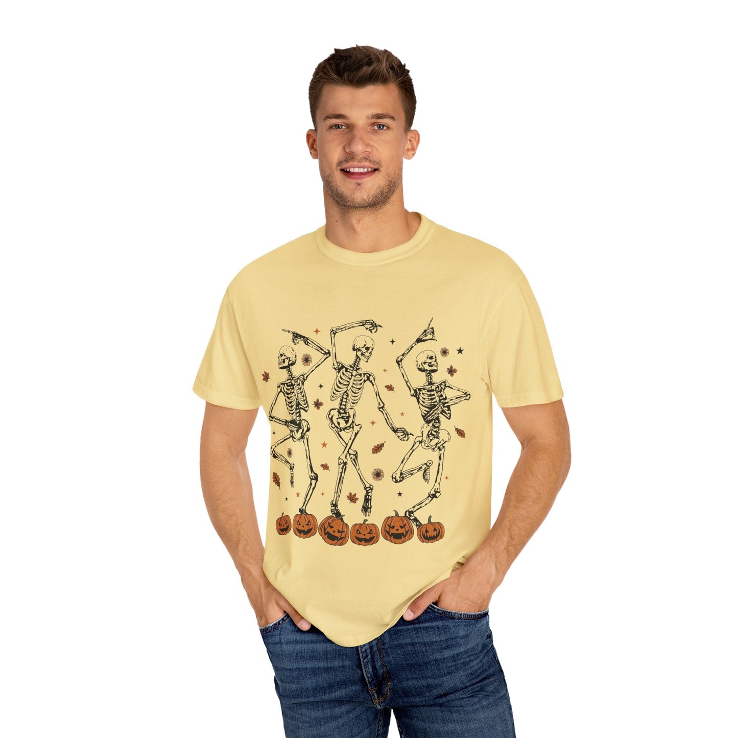 Spooky Skeleton Dance T-Shirt | Halloween, Fall Fashion, Unisex Tee, Graphic Shirt, Casual Wear - MaisonThreadory