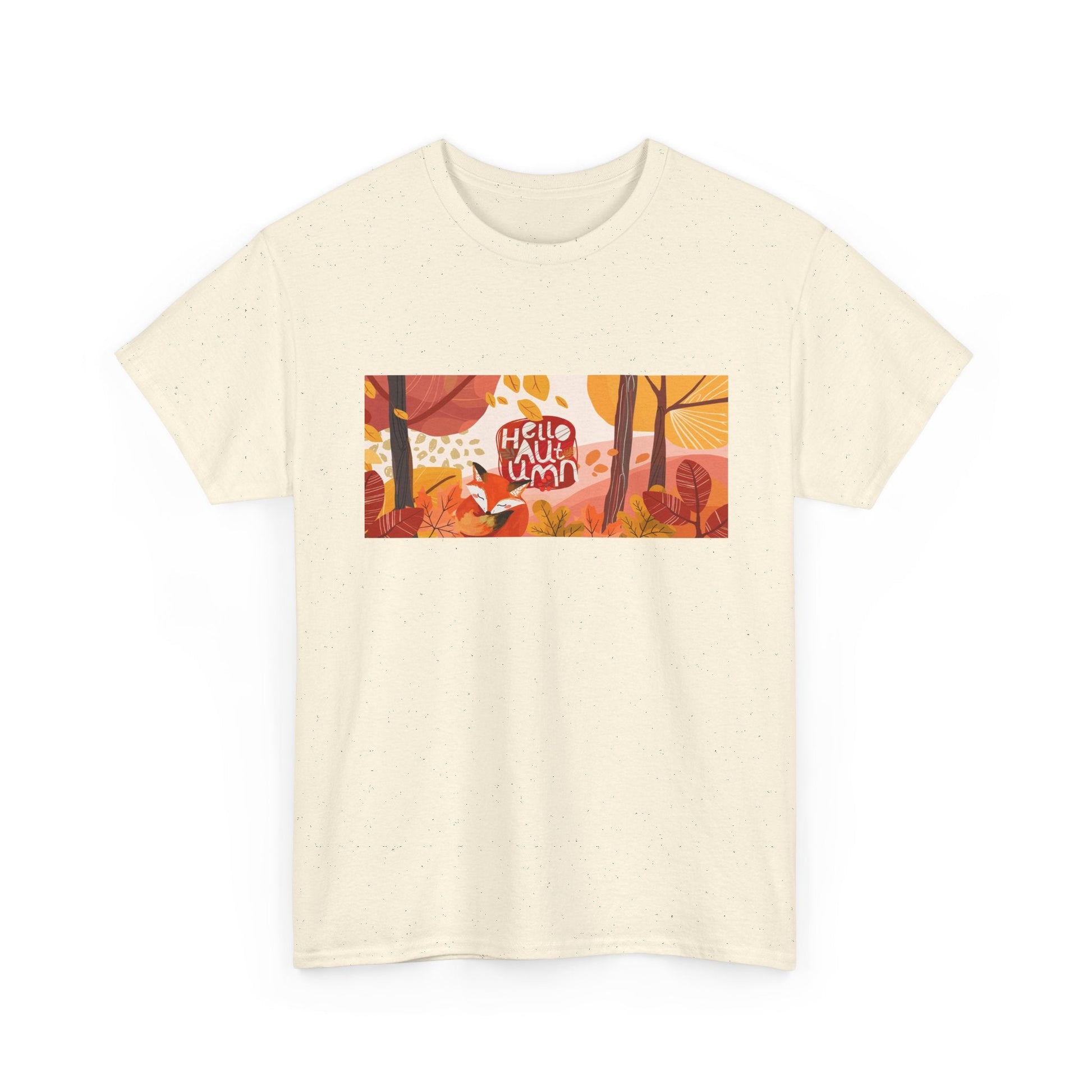 Autumn Vibes Tee, Cozy Fall Shirt, Unisex Harvest Cotton Tee, Seasonal Outfit, Perfect for Thanksgiving, Gifts for Nature Lovers - MaisonThreadory