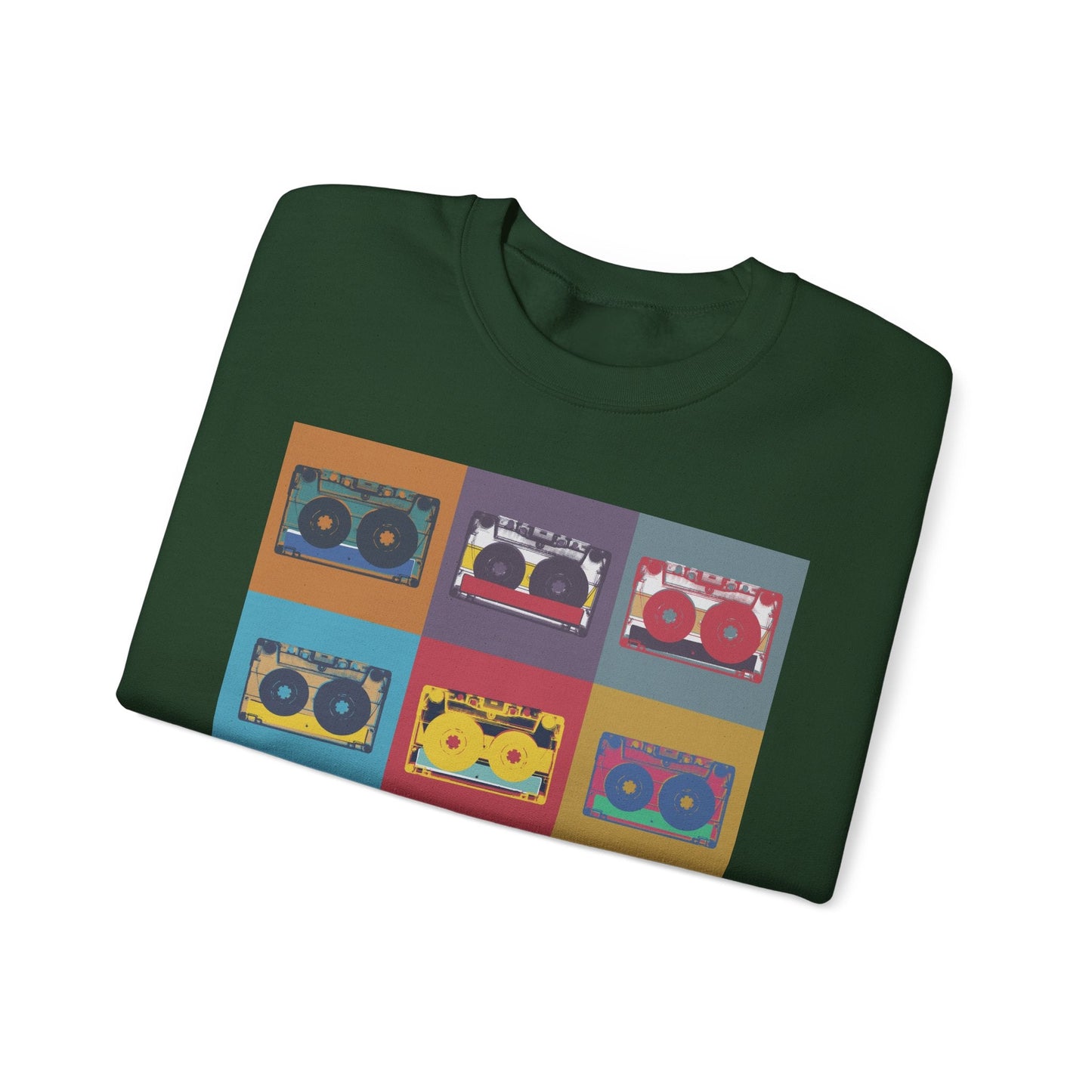Vintage Boombox Crewneck Sweatshirt, Cozy Unisex Sweatshirt, Retro Music Gift, Casual Lounge Wear, Perfect for Music Lovers - MaisonThreadory