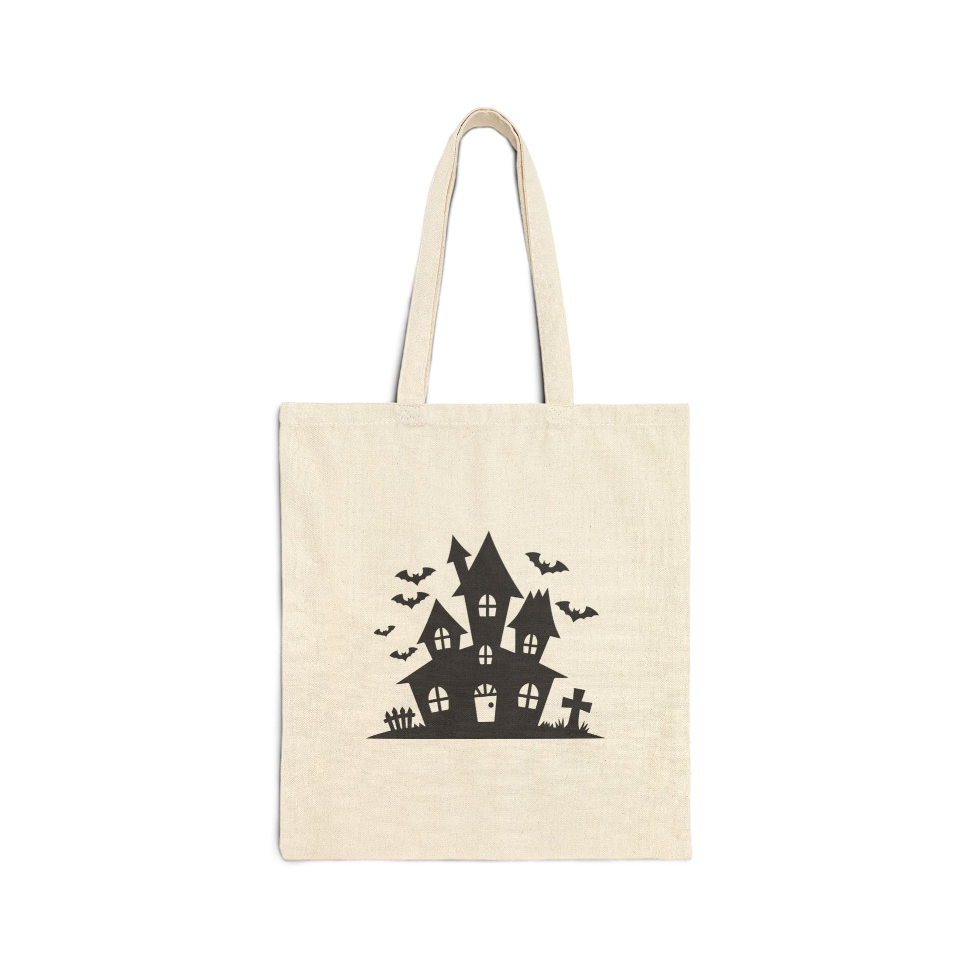 Spooky Halloween Tote Bag, Reusable Grocery Bag, Trick or Treat Bag, Eco - Friendly Shopping Tote, Halloween Party Favor - MaisonThreadory