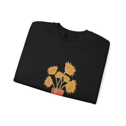 Sunny Boots Floral Crewneck Sweatshirt - MaisonThreadory