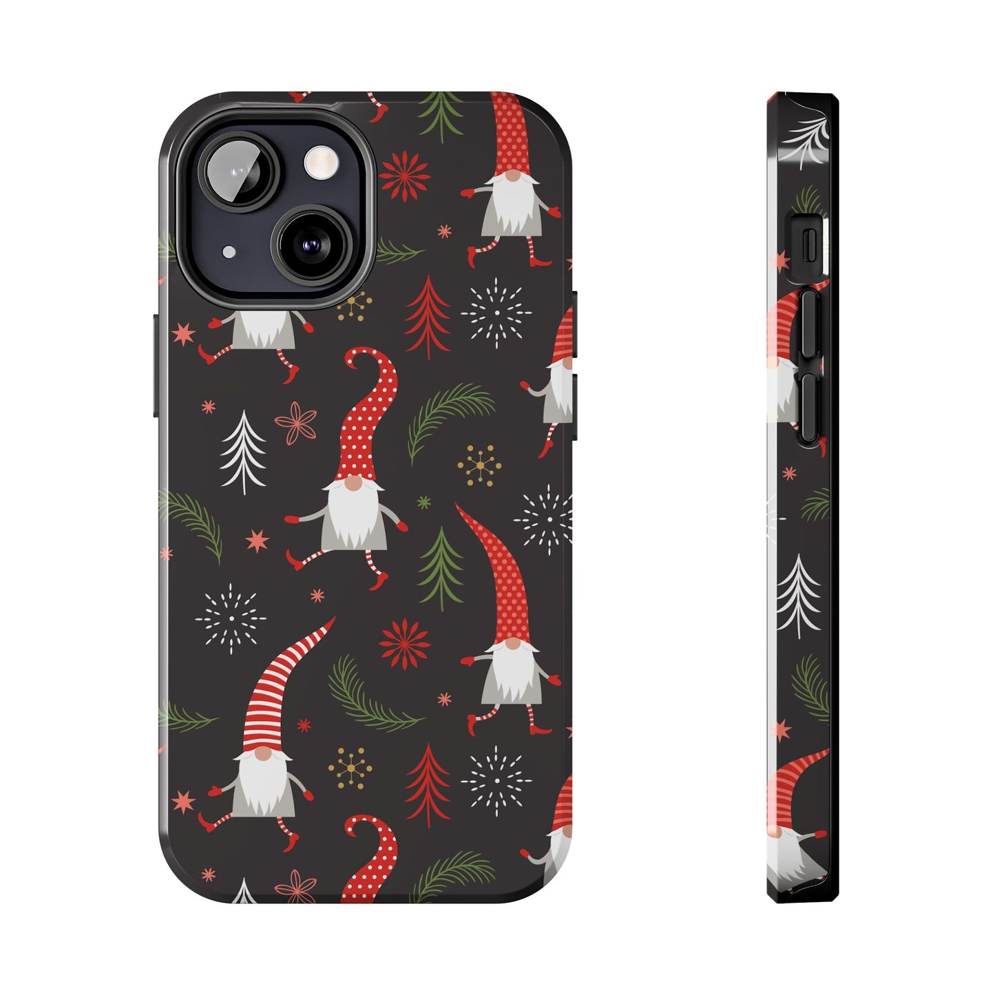 Gnomes & Holiday Cheer Tough Phone Cases, Cute Phone Accessories, Holiday Gift, Gnome Phone Cover, Festive Phone Protection, Winter Decor - MaisonThreadory