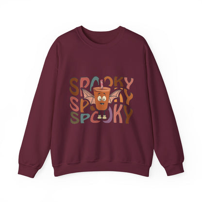Spooky Vibes Crewneck Sweatshirt - Unisex Halloween Sweater for Cozy Nights, Fall Fashion, Gift for Spooky Season, Festive Apparel - MaisonThreadory