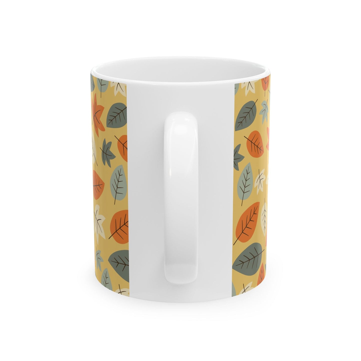 Autumn Leaves Ceramic Mug - Cozy Fall Drinkware - MaisonThreadory