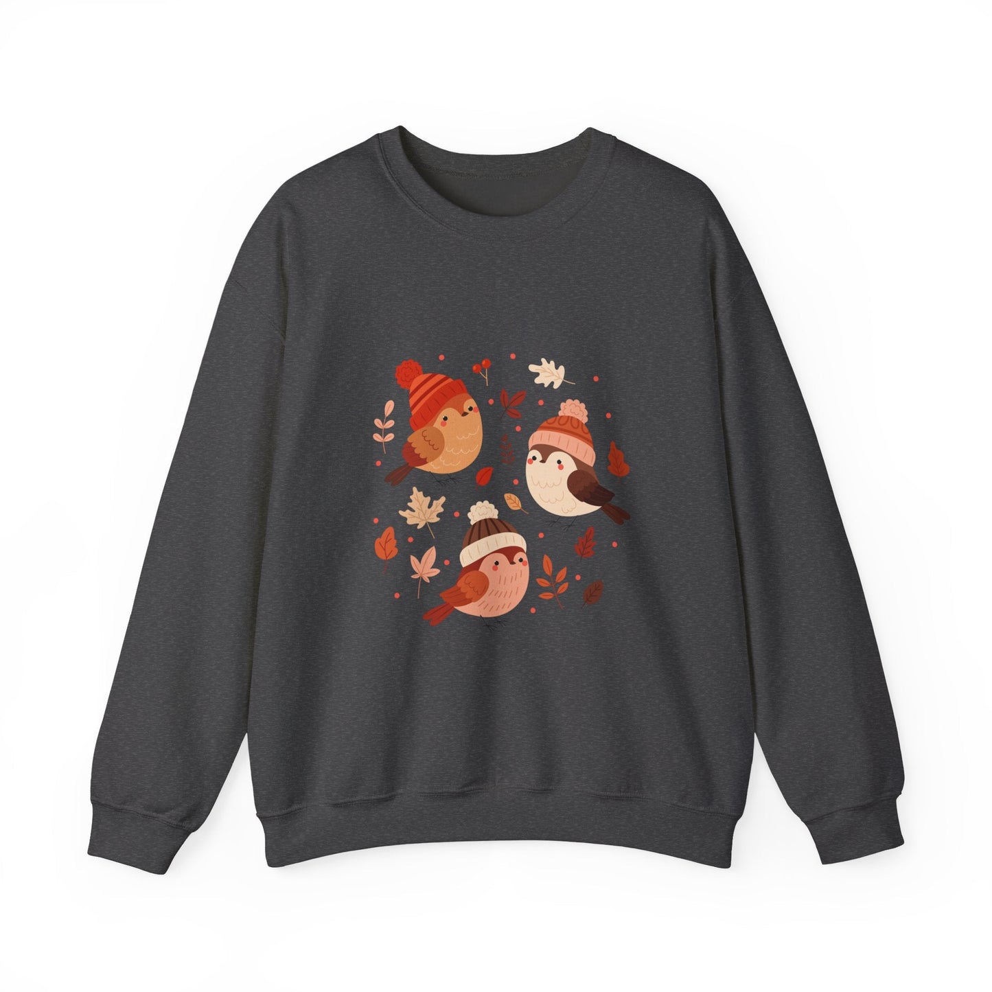 Cozy Birdie Crewneck Sweatshirt - Cute Winter Apparel, Gift for Bird Lovers, Fall Fashion, Layering Sweatshirt, Holiday Gift - MaisonThreadory