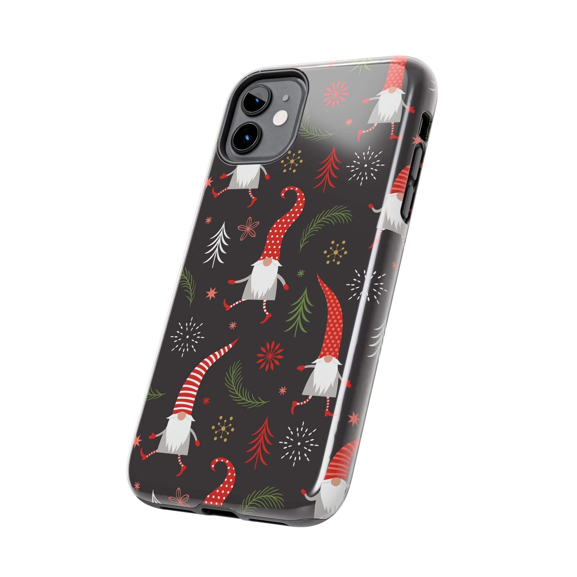 Gnomes & Holiday Cheer Tough Phone Cases, Cute Phone Accessories, Holiday Gift, Gnome Phone Cover, Festive Phone Protection, Winter Decor - MaisonThreadory