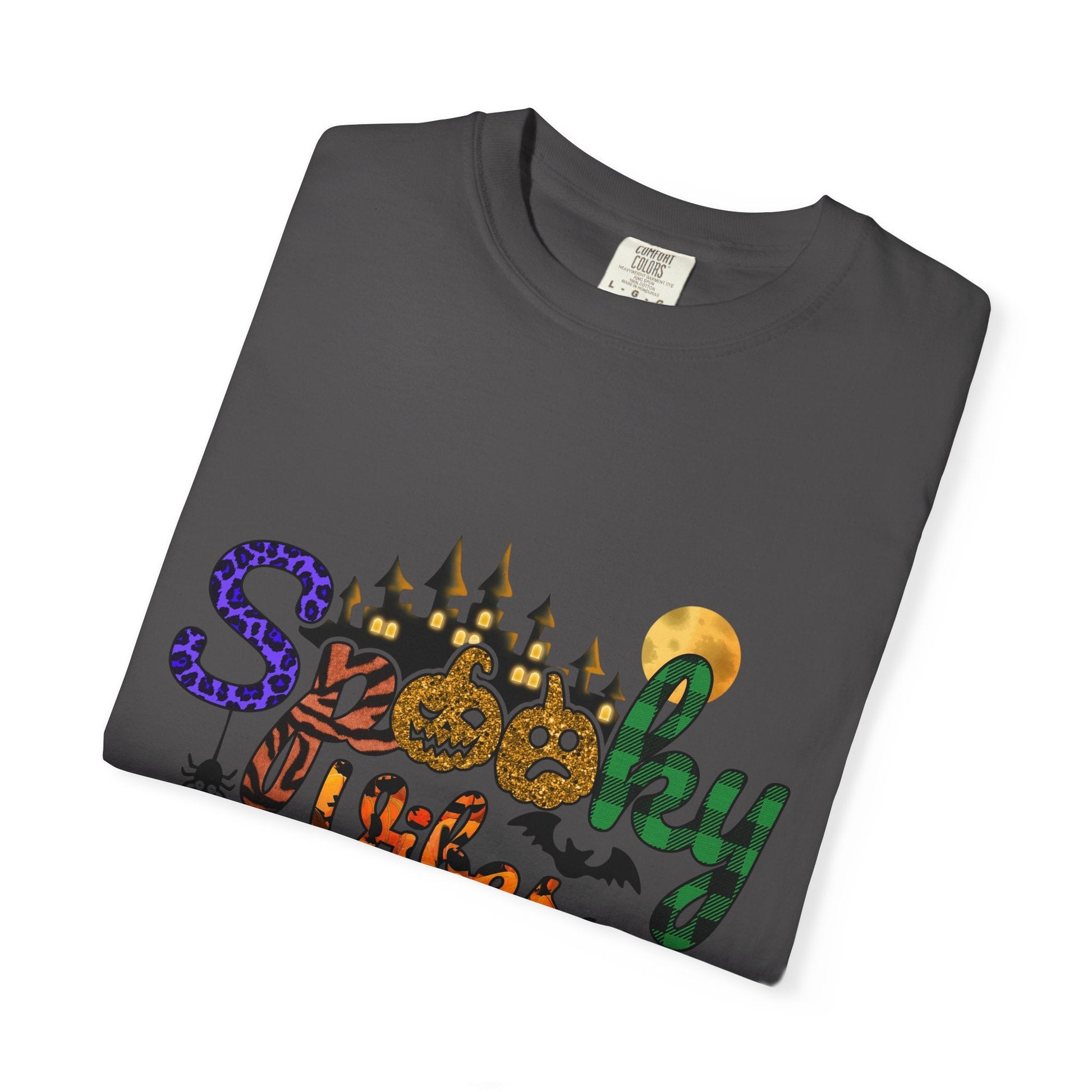 Spooky Vibes T-Shirt, Halloween Shirt, Unisex Tee, Fall Fashion, Casual Wear, Gift for Haunted Lovers - MaisonThreadory