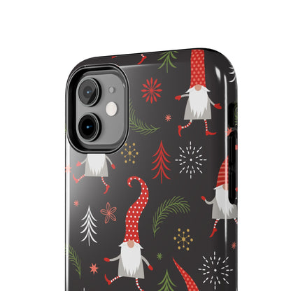 Gnomes & Holiday Cheer Tough Phone Cases, Cute Phone Accessories, Holiday Gift, Gnome Phone Cover, Festive Phone Protection, Winter Decor - MaisonThreadory