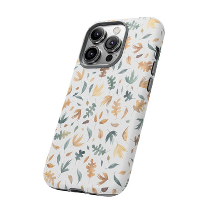 Stylish Floral Phone Case - Tough Cases, Nature - Inspired Design, Gift for Her, Phone Accessory, Floral Pattern Cover - MaisonThreadory
