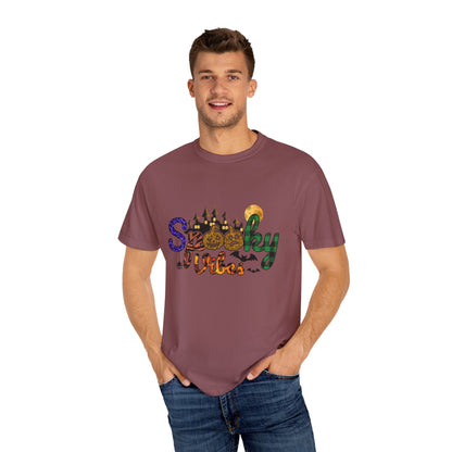 Spooky Vibes T-Shirt, Halloween Shirt, Unisex Tee, Fall Fashion, Casual Wear, Gift for Haunted Lovers - MaisonThreadory