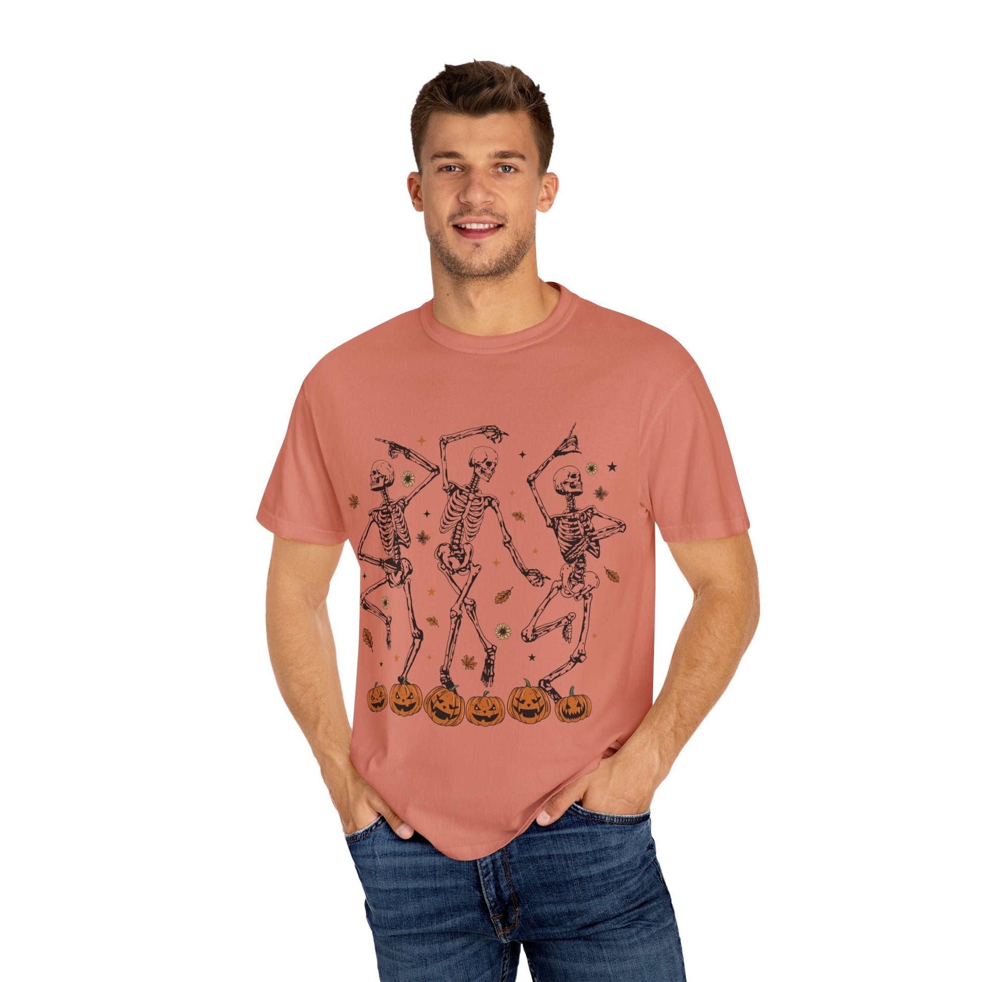 Spooky Skeleton Dance T-Shirt | Halloween, Fall Fashion, Unisex Tee, Graphic Shirt, Casual Wear - MaisonThreadory