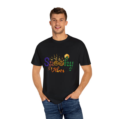 Spooky Vibes T-Shirt, Halloween Shirt, Unisex Tee, Fall Fashion, Casual Wear, Gift for Haunted Lovers - MaisonThreadory