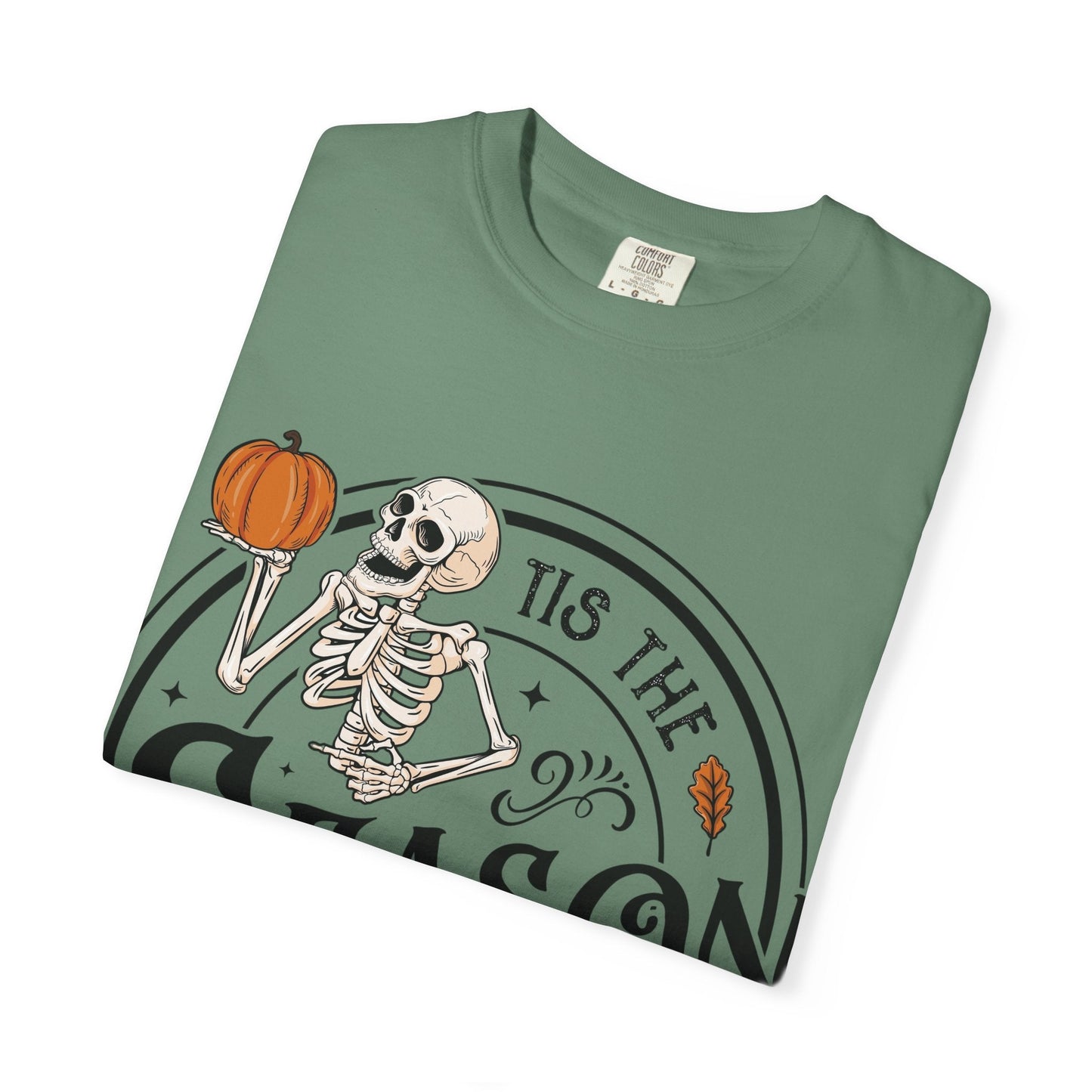 Halloween Skeleton T-Shirt, Unisex Fall Shirt, Spooky Season Tee, Pumpkins Shirt, Timeless Autumn Style - MaisonThreadory