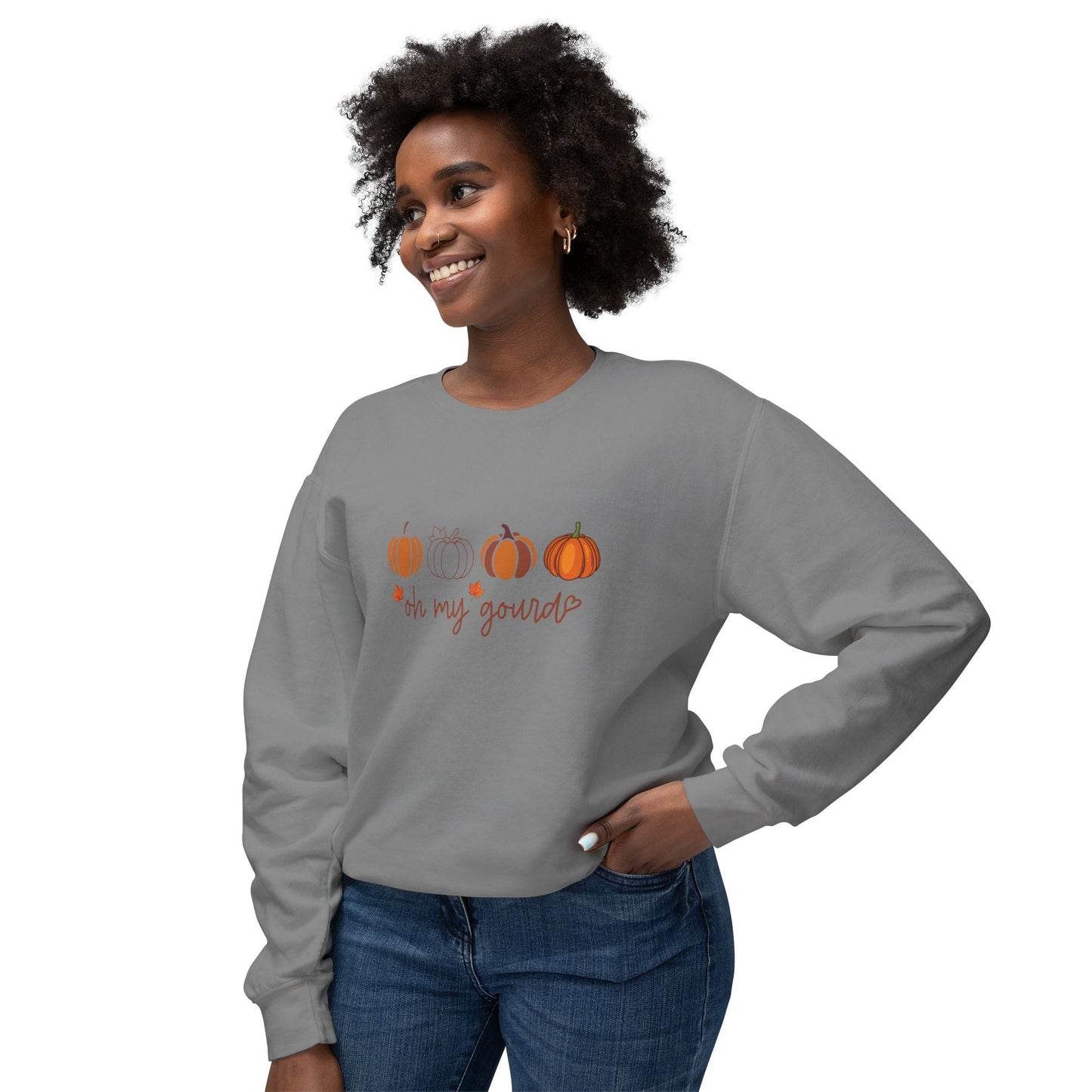 Fall Pumpkin Sweatshirt, Cozy Crewneck Sweater, Perfect for Autumn, Halloween, Thanksgiving Gift, Unisex Casual Fashion - MaisonThreadory