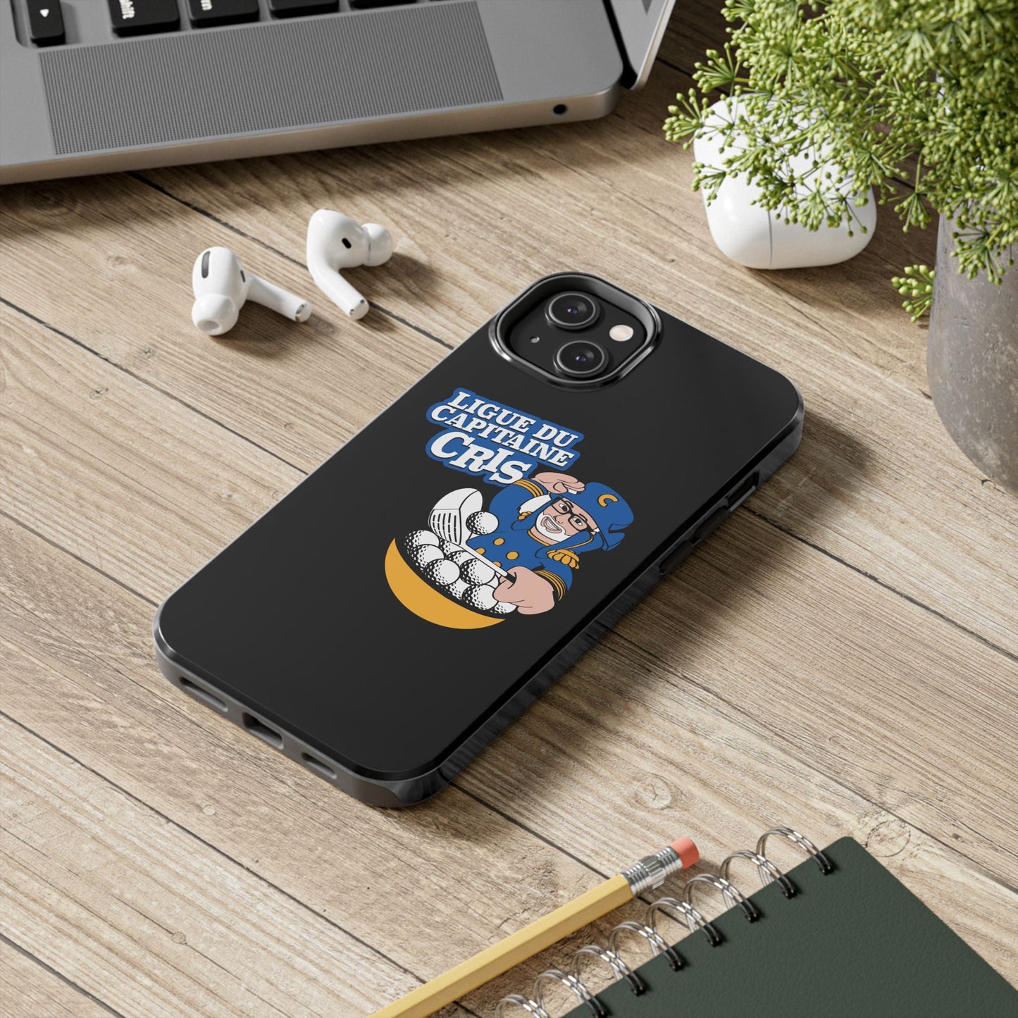 Ligue du Capitaine Cris Tough Phone Cases | Unique Gift for Sports Fans, Durable Protection, Fun & Stylish Design, Baseball Lover's [...] - MaisonThreadory