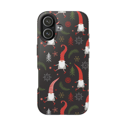 Gnomes & Holiday Cheer Tough Phone Cases, Cute Phone Accessories, Holiday Gift, Gnome Phone Cover, Festive Phone Protection, Winter Decor - MaisonThreadory
