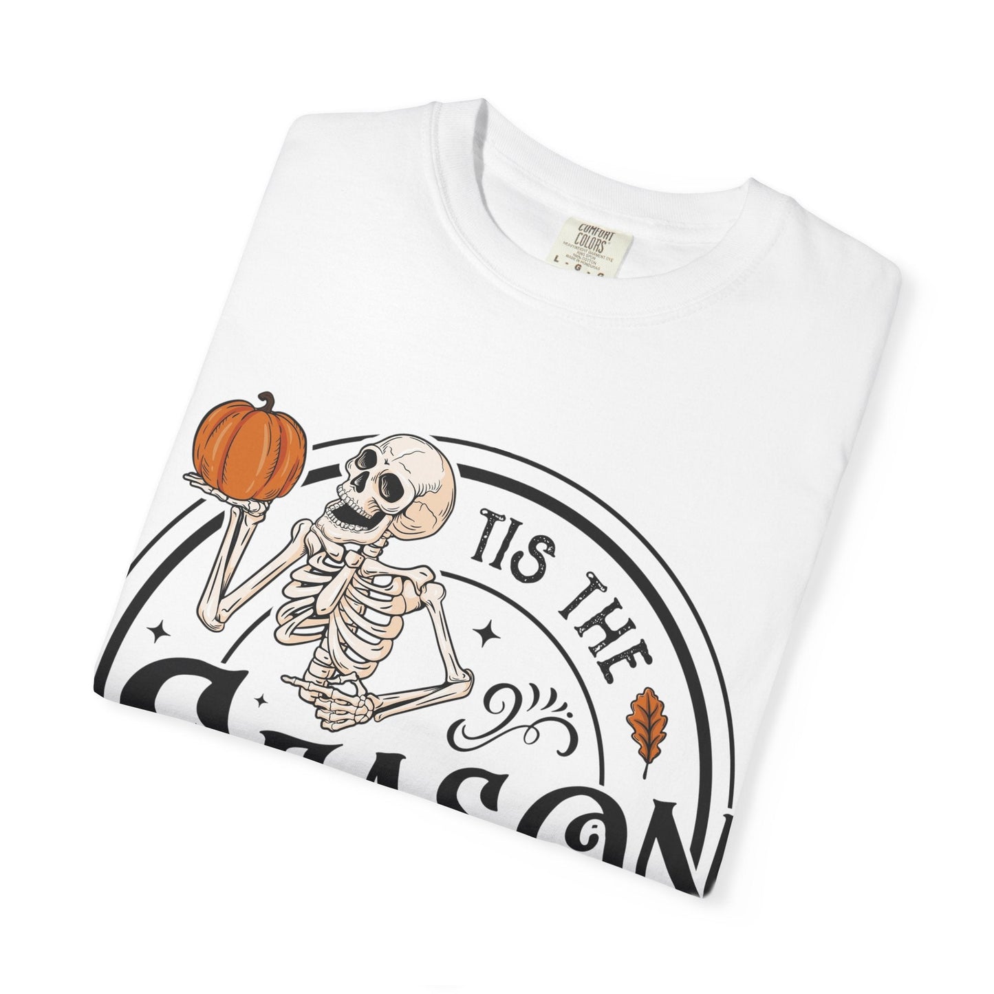 Halloween Skeleton T-Shirt, Unisex Fall Shirt, Spooky Season Tee, Pumpkins Shirt, Timeless Autumn Style - MaisonThreadory