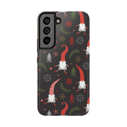 Gnomes & Holiday Cheer Tough Phone Cases, Cute Phone Accessories, Holiday Gift, Gnome Phone Cover, Festive Phone Protection, Winter Decor - MaisonThreadory