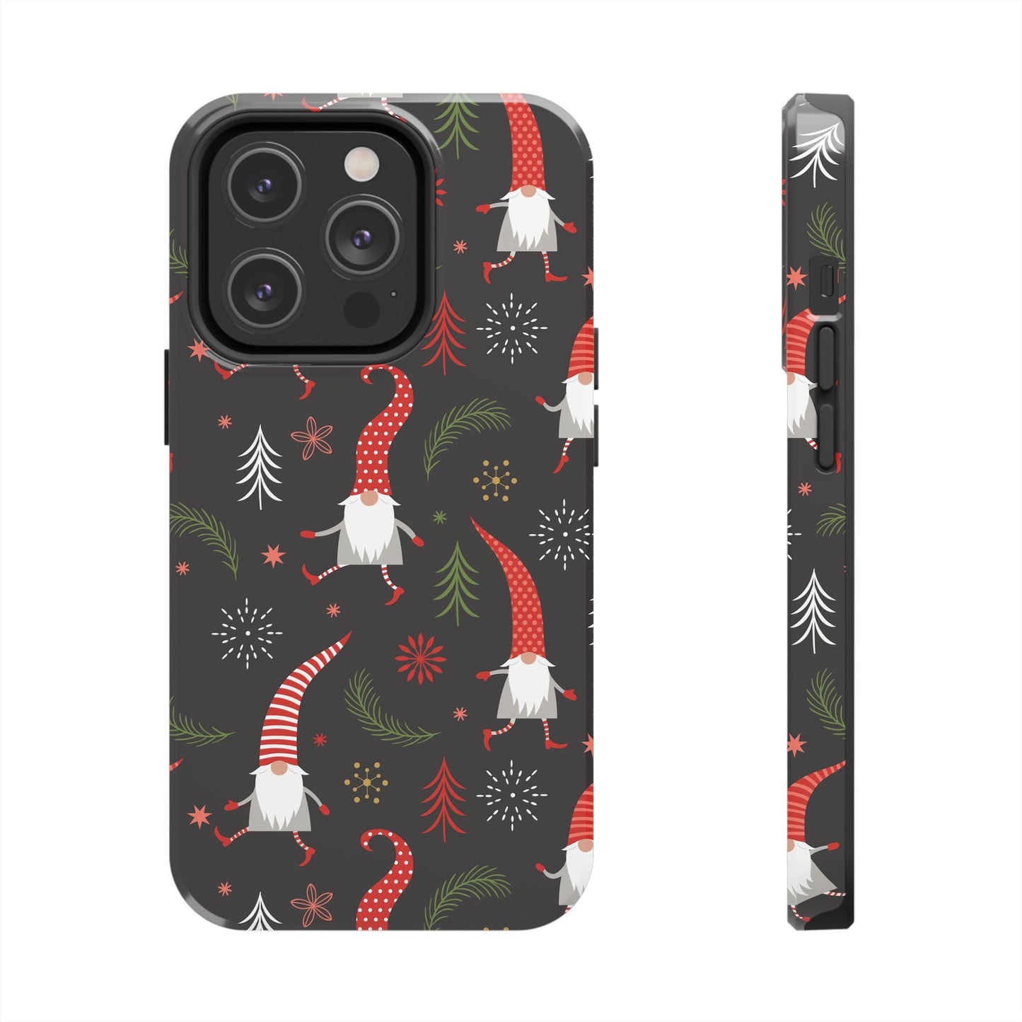 Gnomes & Holiday Cheer Tough Phone Cases, Cute Phone Accessories, Holiday Gift, Gnome Phone Cover, Festive Phone Protection, Winter Decor - MaisonThreadory