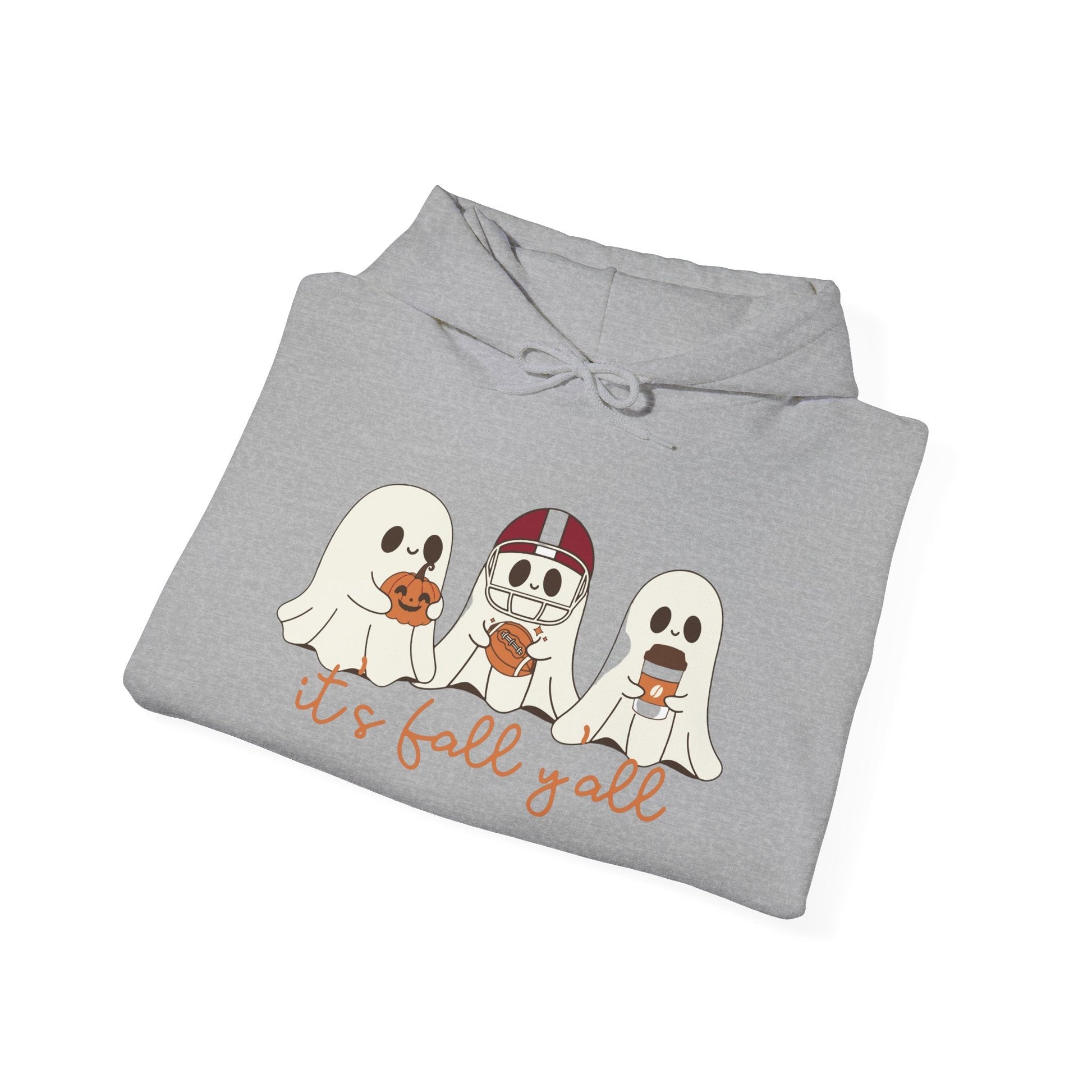 Fall - Themed Hooded Sweatshirt, Cozy Fall Hoodie, Unisex Halloween Apparel, Autumn Fashion Sweatshirt, Perfect Halloween Gift - MaisonThreadory