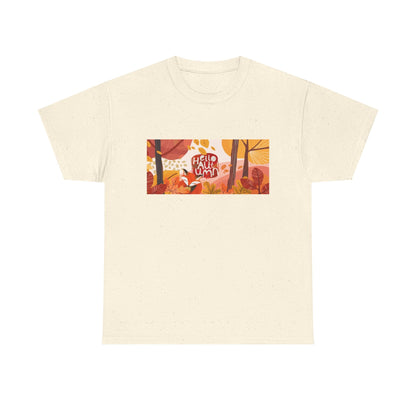 Autumn Vibes Tee, Cozy Fall Shirt, Unisex Harvest Cotton Tee, Seasonal Outfit, Perfect for Thanksgiving, Gifts for Nature Lovers - MaisonThreadory
