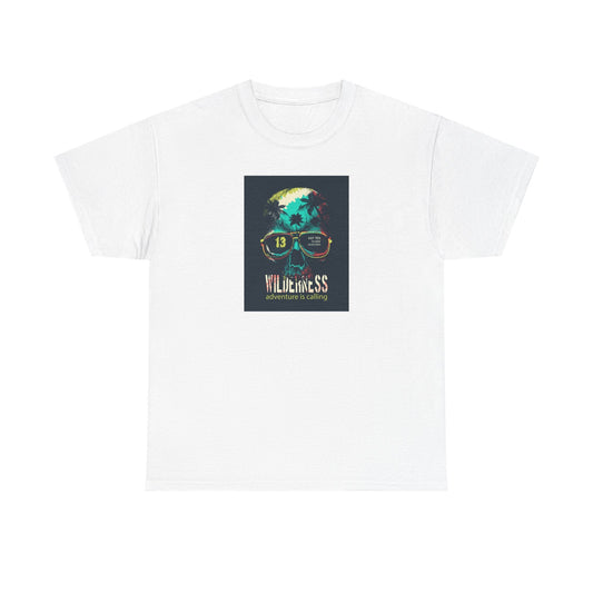 Eco - Friendly Graphic Tee with Funky Design, Unisex Heavy Cotton T-Shirt, Cool Casual Wear, Summer Festival Outfit, Gift for Friends - MaisonThreadory