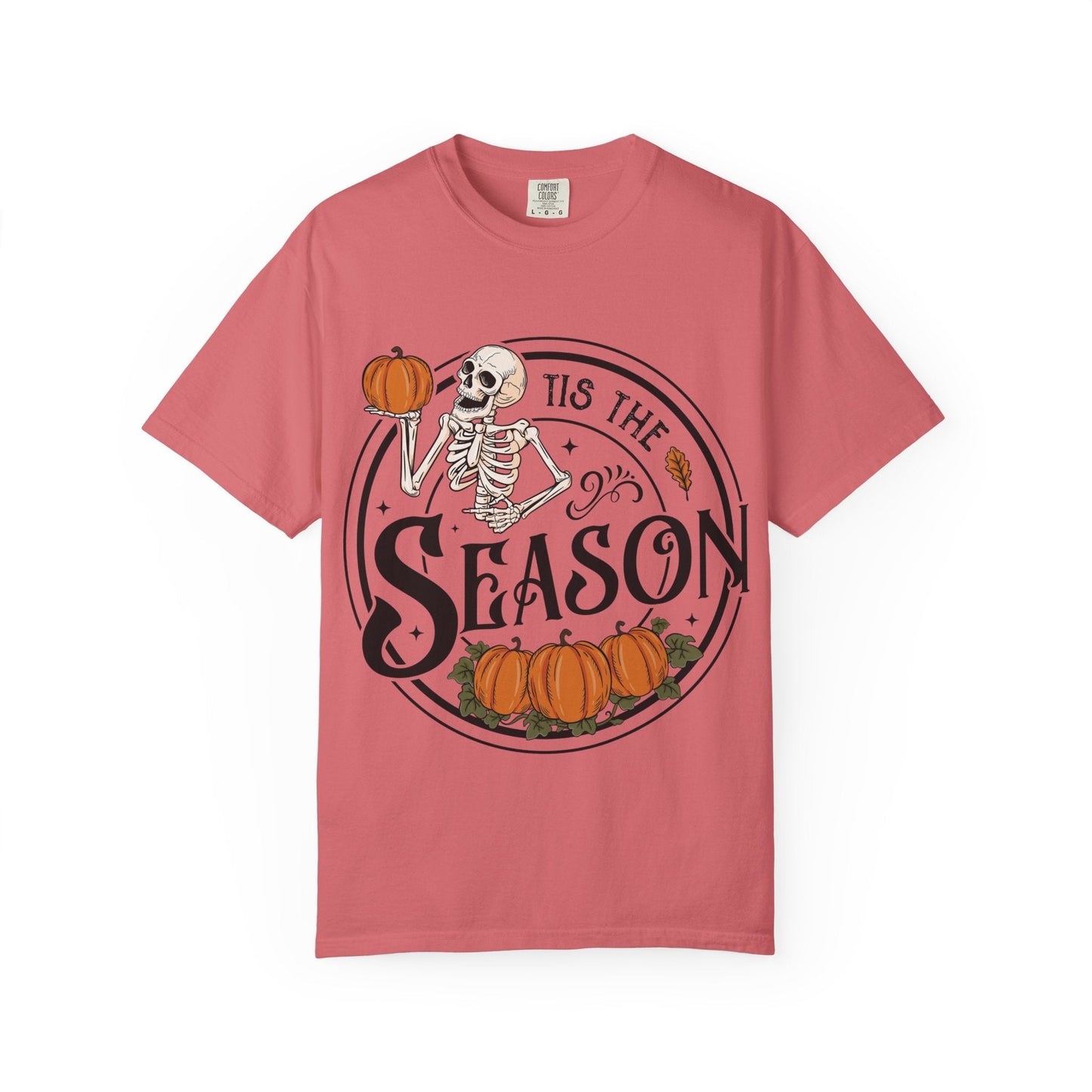 Halloween Skeleton T-Shirt, Unisex Fall Shirt, Spooky Season Tee, Pumpkins Shirt, Timeless Autumn Style - MaisonThreadory