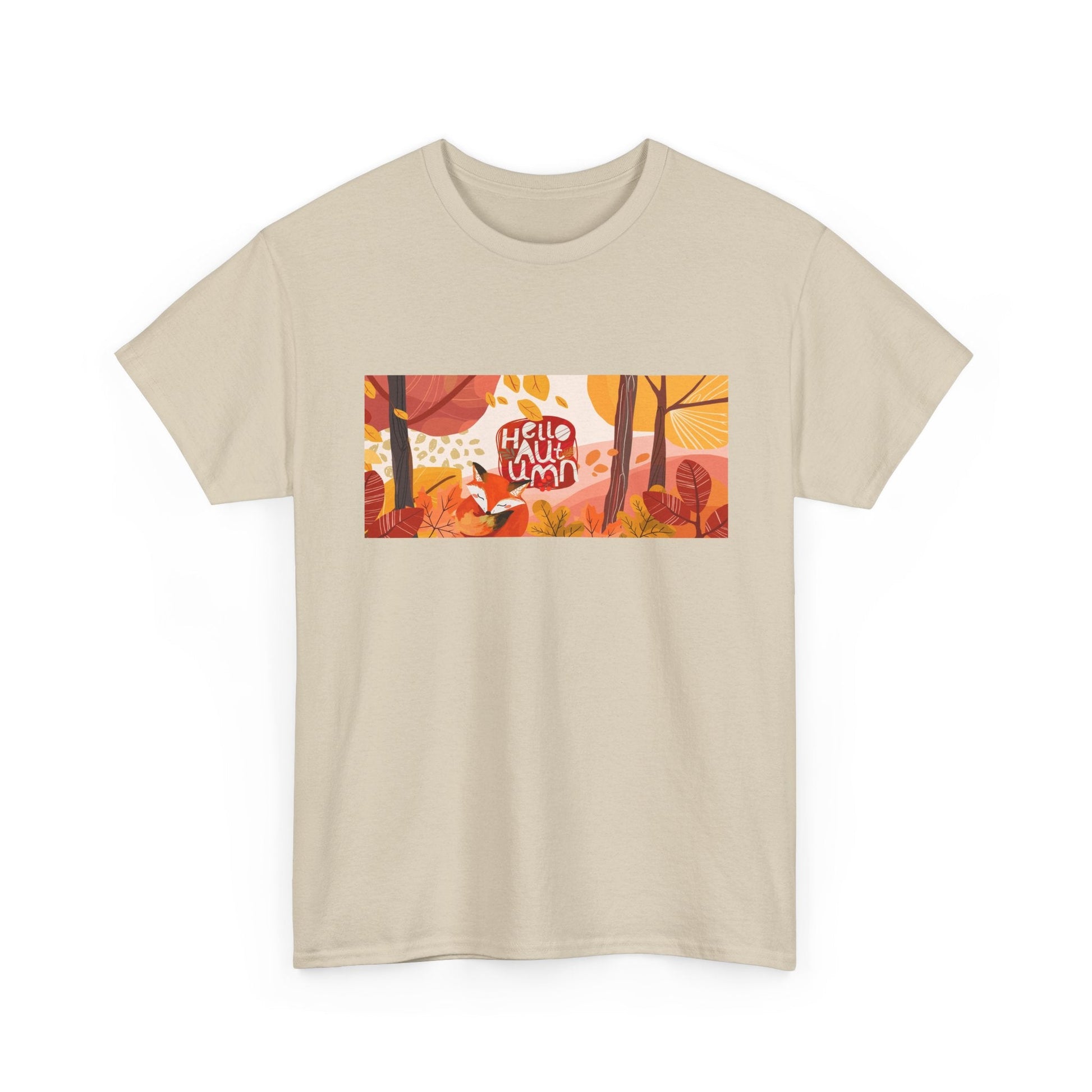 Autumn Vibes Tee, Cozy Fall Shirt, Unisex Harvest Cotton Tee, Seasonal Outfit, Perfect for Thanksgiving, Gifts for Nature Lovers - MaisonThreadory