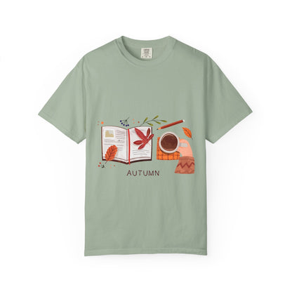 Autumn - Themed Unisex T-Shirt - Cozy Fall Tee, Perfect Gift for Thanksgiving, Casual Everyday Wear, Seasonal Fashion, Pumpkin Spice Vibes - MaisonThreadory