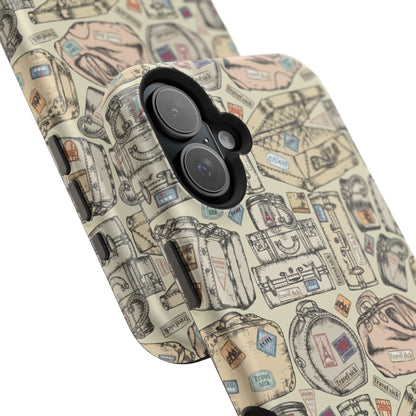 Travel - Inspired Magnetic Tough Cases, Unique Phone Accessories, Perfect for Adventurers, Great Gift for Travelers or Holidays - MaisonThreadory