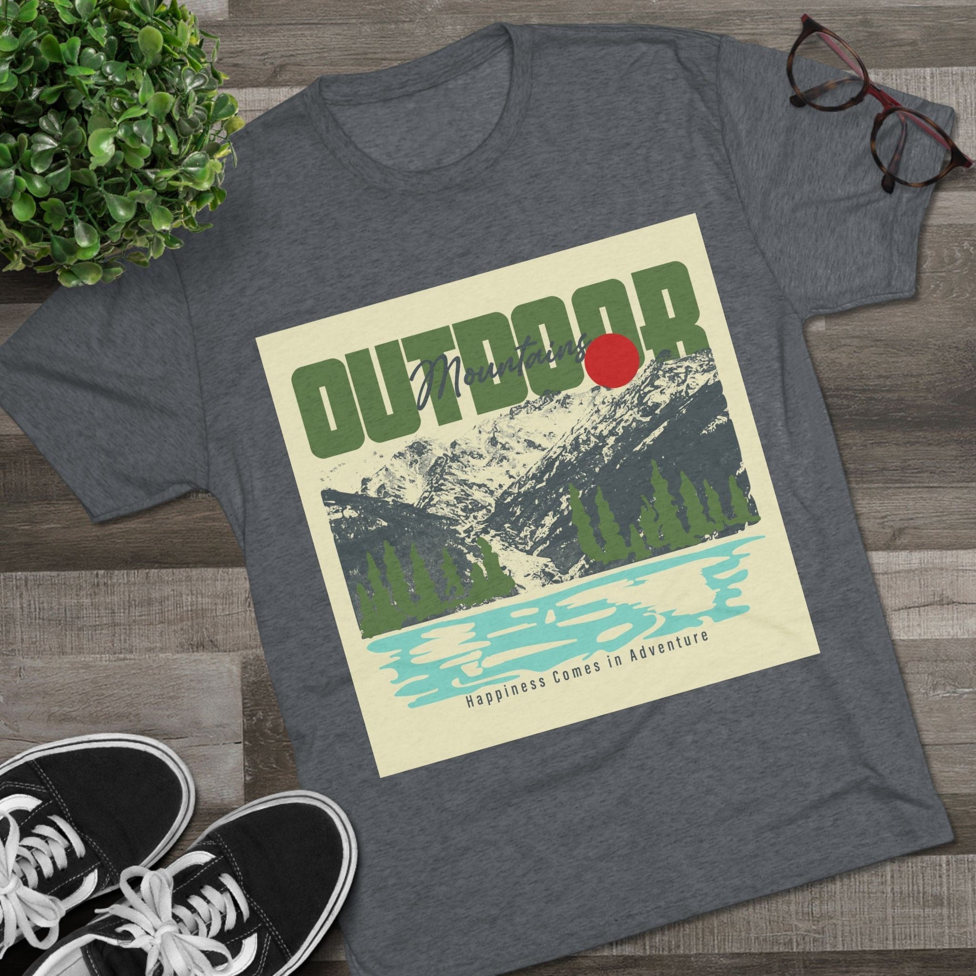 Outdoor Adventure Tee, Unisex Tri - Blend Crew Shirt, Perfect Gift for Nature Lovers, Hiking Enthusiasts, Travel Souvenir, Eco - Friendly [...] - MaisonThreadory