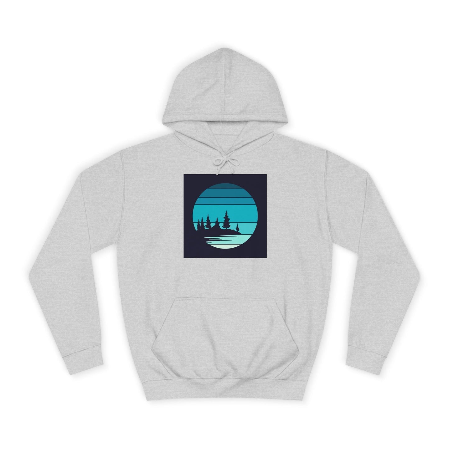 Tranquil Nature Scene Hoodie, Cozy College Sweatshirt, Perfect for Campus Life, Unisex Gift for Students and Nature Lovers, Relaxing [...] - MaisonThreadory