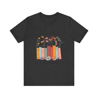 Book Lover's Unisex Tee - "There Is No Such Thing As Too Many Books", Gift for Readers, Literary Shirt, Cozy Gift, Bookworm Fashion - MaisonThreadory