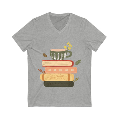 Cozy Reader Tee, Book Lover T-Shirt, Literary Gift, Vintage Coffee Mug Design Shirt, Perfect for Book Clubs, Teachers - MaisonThreadory