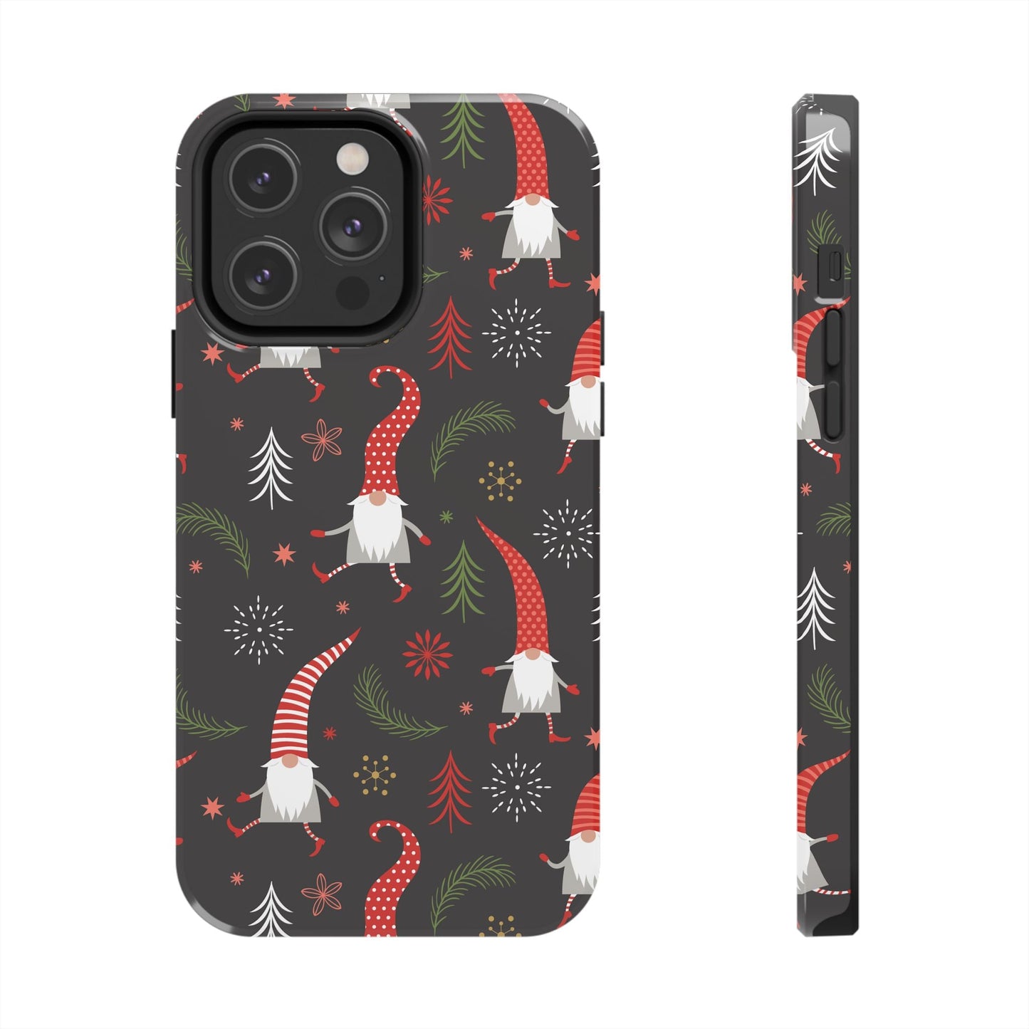 Gnomes & Holiday Cheer Tough Phone Cases, Cute Phone Accessories, Holiday Gift, Gnome Phone Cover, Festive Phone Protection, Winter Decor - MaisonThreadory