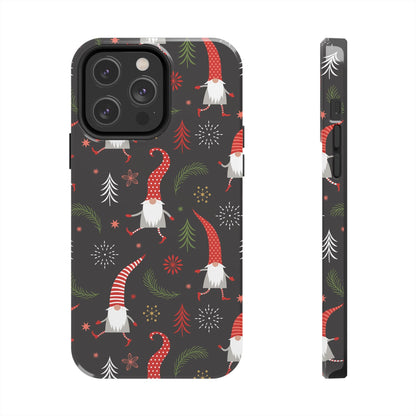 Gnomes & Holiday Cheer Tough Phone Cases, Cute Phone Accessories, Holiday Gift, Gnome Phone Cover, Festive Phone Protection, Winter Decor - MaisonThreadory