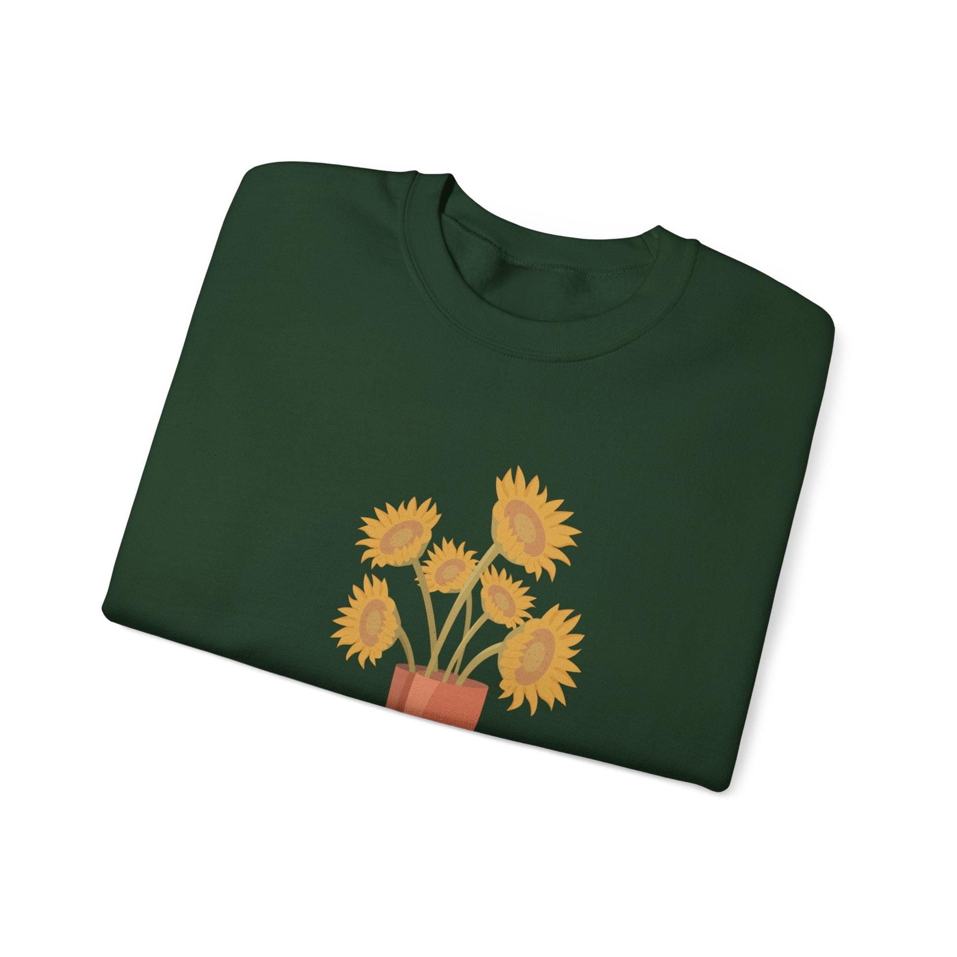 Sunny Boots Floral Crewneck Sweatshirt - MaisonThreadory