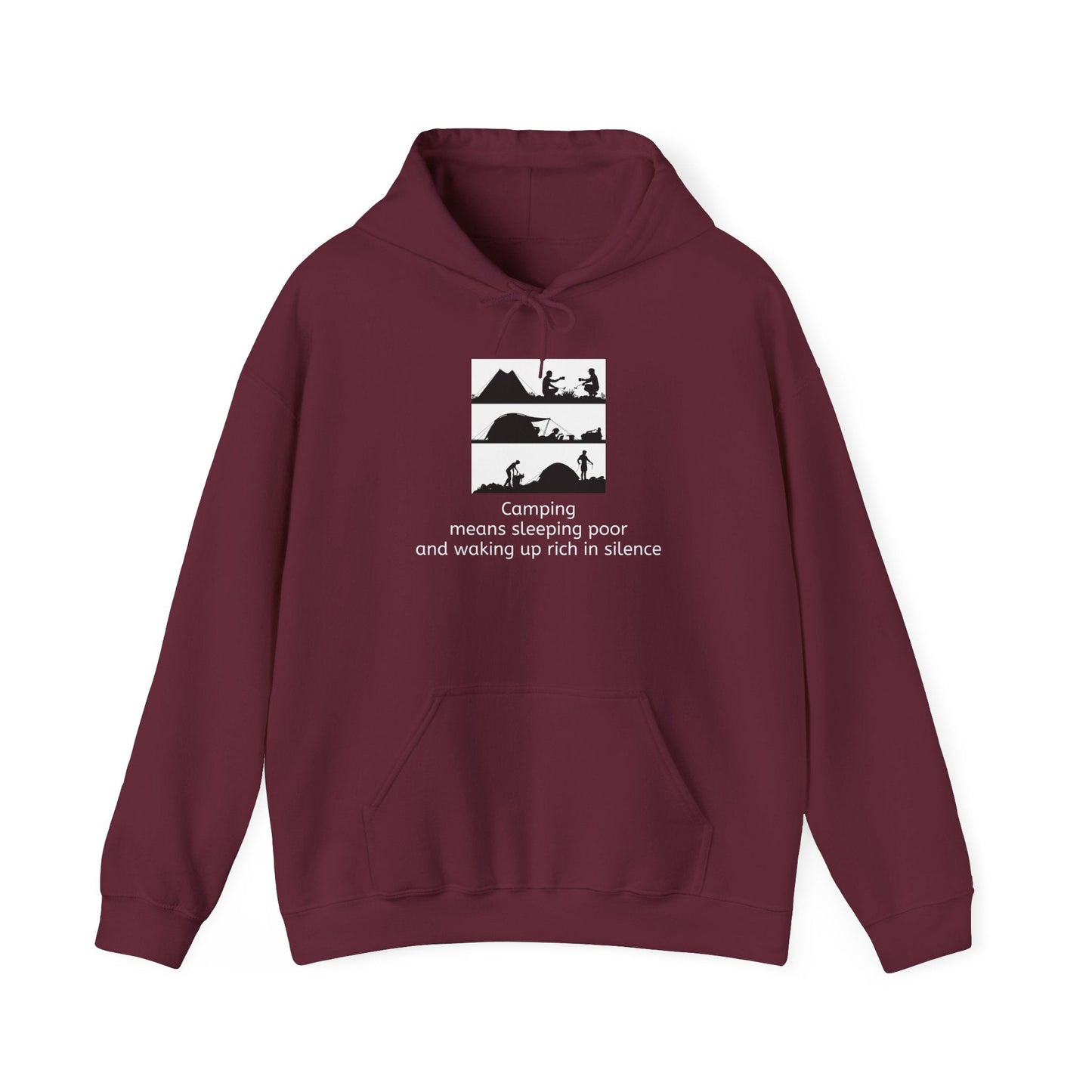Camping Adventure Hoodie - Unisex Heavy Blend - Cozy Sweatshirt for Nature Lovers - Outdoor Gift - Travel Hoodie - MaisonThreadory