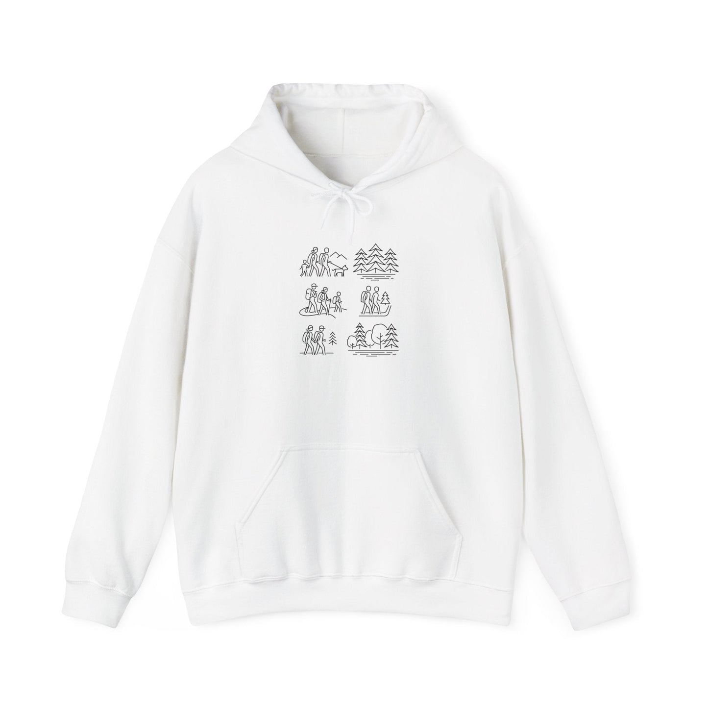 Cozy Nature - Inspired Hoodie for Outdoor Lovers, Unisex Heavy Blend Hoody, Perfect for Camping, Hiking, and Bonfire Nights - MaisonThreadory