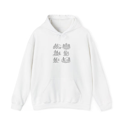 Cozy Nature - Inspired Hoodie for Outdoor Lovers, Unisex Heavy Blend Hoody, Perfect for Camping, Hiking, and Bonfire Nights - MaisonThreadory