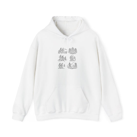 Cozy Nature - Inspired Hoodie for Outdoor Lovers, Unisex Heavy Blend Hoody, Perfect for Camping, Hiking, and Bonfire Nights - MaisonThreadory